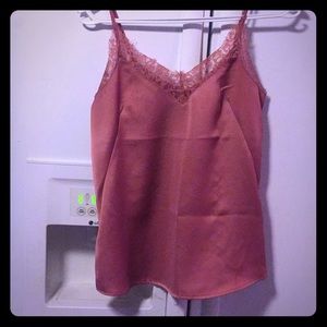 Lace Trim Satin Camisole